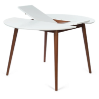 TetChair Боско круглый раскладной (белый/коричневый) Image #4