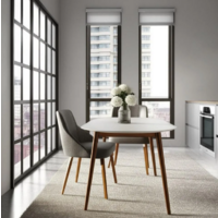 TetChair Боско круглый раскладной (белый/коричневый) Image #7