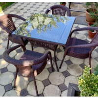 AIKO DECO 4 с квадартным столом 7034П Шоколад Image #2