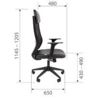 CHAIRMAN 500LT ( экокожа черный/TW-01 черный) Image #2