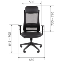 CHAIRMAN 500LT ( экокожа черный/TW-01 черный) Image #3