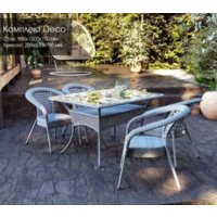 AIKO DECO 4 с квадратным столом 5045П Серый Image #3