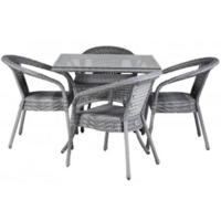 AIKO DECO 4 с квадратным столом 5045П Серый Image #1