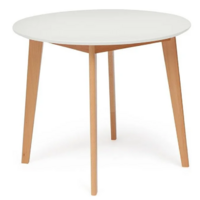 TetChair Bosco D90 (белый/натуральный бук)