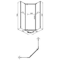 Triton Дека 90x90 (хром, без поддона) Image #8