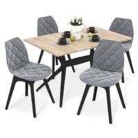 Sheffilton SHT-DS318 (дуб сонома светлый/стальной серый/черный)