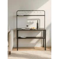 Woodville Нари 120х50х171 (файерстоун/черный матовый) Image #3