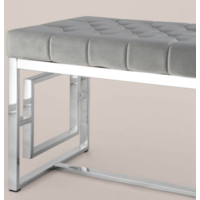 Stool Group Бруклин / BENCH-012-GR (вельвет серый/сталь серебристый) Image #4