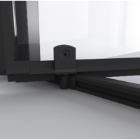 Niagara 80x100x195 NG-85-8AB-A100B-34 (черный матовый/прозрачное стекло) Image #4