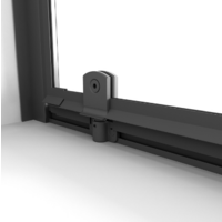 Niagara 80x100x195 NG-85-8AB-A100B-34 (черный матовый/прозрачное стекло) Image #3