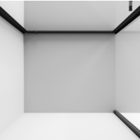 Niagara 80x100x195 NG-85-8AB-A100B-34 (черный матовый/прозрачное стекло) Image #5