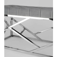 Stool Group Арт Деко BENCH-016-GR (вельвет серый/сталь серебристый) Image #5