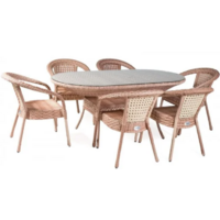 AIKO CAMELLIA с овальным столом 7035П Капучино Image #1