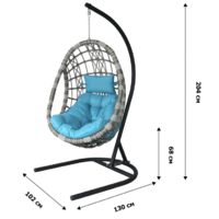 Garden Story Ривьера / D66-МТ001 (черный/серый/лазурный) Image #10