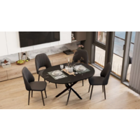 Трия Дуглас тип 1 (черный муар/стекло матовое черный мрамор) Image #4