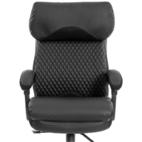 TetChair Chief metalBL кожзам/ткань (черный/черный стеганный) Image #5