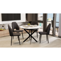 Трия Дуглас тип 1 (черный муар/стекло глянцевое белое) Image #2