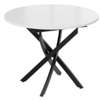 Трия Дуглас тип 1 (черный муар/стекло глянцевое белое) Image #1