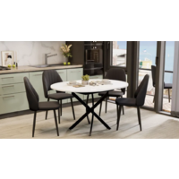 Трия Дуглас тип 1 (черный муар/стекло глянцевое белое) Image #3