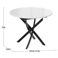 Трия Дуглас тип 1 (черный муар/стекло глянцевое белое) Image #8