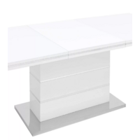 Stool Group Глазго раскладной 160-215x90 / N-115-160-HGW (глянцевый белый)