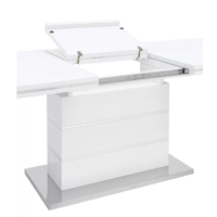 Stool Group Глазго раскладной 160-215x90 / N-115-160-HGW (глянцевый белый) Image #2