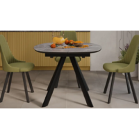 Трия Найтон Тип 1 раздвижной (черный муар/керамика матовая/серый мрамор) Image #4