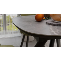 Трия Найтон Тип 1 раздвижной (черный муар/керамика матовая/серый мрамор) Image #6