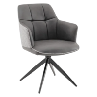 Stool Group Naya OS-2468K TY15-3PU+OTE CL-450 (серый, экокожа, букле)