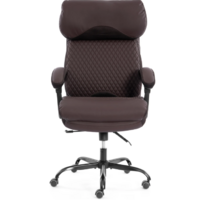 TetChair Chief metalBL кожзам/ткань (коричневый/коричневый стеганный) Image #3