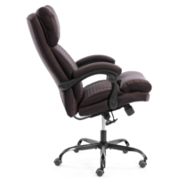 TetChair Chief metalBL кожзам/ткань (коричневый/коричневый стеганный) Image #4