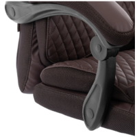 TetChair Chief metalBL кожзам/ткань (коричневый/коричневый стеганный) Image #11