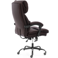 TetChair Chief metalBL кожзам/ткань (коричневый/коричневый стеганный) Image #10