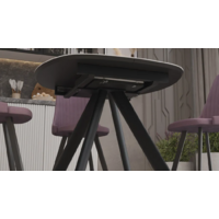 Трия Найтон Тип 1 раздвижной / 285830 (черный муар/керамика матовая/белый мрамор)  Image #6