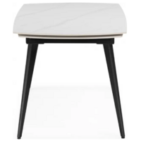 Woodville Aveiro 120-180x80 (белый мрамор/черный) Image #6