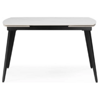 Woodville Aveiro 120-180x80 (белый мрамор/черный) Image #5