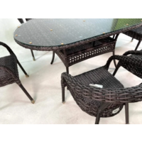 AIKO CAMELLIA с овальным столом 7019П Серо-коричневый Image #4