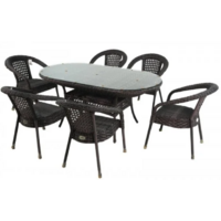 AIKO CAMELLIA с овальным столом 7019П Серо-коричневый Image #2