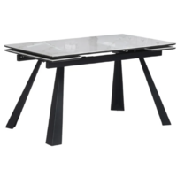 Woodville Маунт 140x80 / 621199 (белый мрамор/черный кварц/черный) Image #1