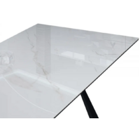 Woodville Маунт 140x80 / 621199 (белый мрамор/черный кварц/черный) Image #9