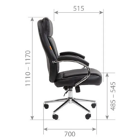 CHAIRMAN 794 (натуральная кожа/экокожа, черный) Image #2