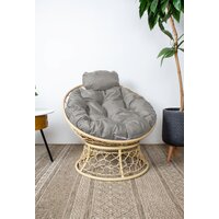 M-Group Папасан мини / 12890509 (бежевый ротанг/серая подушка) Image #2