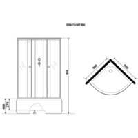 Niagara Eco E90/40/MT/BK 90x90x195 Image #14