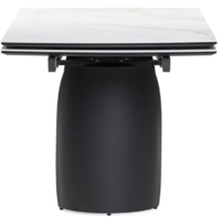 Woodville Готланд 160-220х90х79 / 553534 (белый мрамор/черный) Image #4