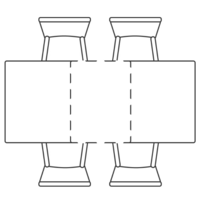 Woodville Агни 110/140х68х76 (мрамор белый/черный матовый) Image #14