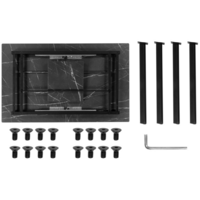 Woodville Агни 110/140х68х76 (мрамор белый/черный матовый) Image #10