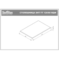 Sheffilton SHT-TU92/TT 120x80 (антрацит/белый шагрень) Image #11