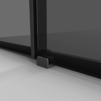 Niagara 120x100x195 NG-85-12TB-TB100-34 (черный матовый/тонированное стекло) Image #4