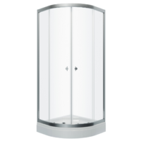 Saniteco SNT-803 90х90 с поддоном (хром/прозрачное стекло)