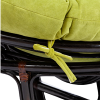 TetChair Mamasan 23/02 W с подушкой (античный черно-коричневый/олива) Image #5